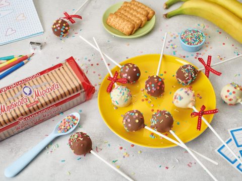 Cookie Pops με Μπισκότα Μιράντα