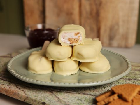 Παγωτίνια Cheesecake με Φράουλα Χωρίς Ζάχαρη