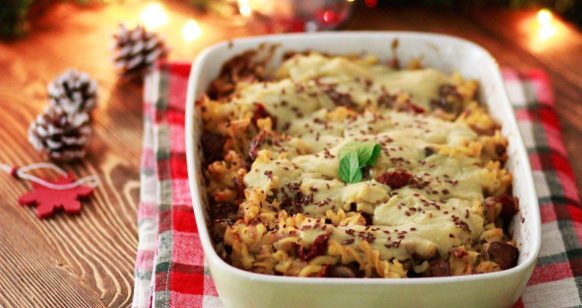 PASTA AL FORNO ΜΕ VEGAN «ΜΠΕΣΑΜΕΛ» ΑΠΟ ΚΟΥΝΟΥΠΙΔΙ