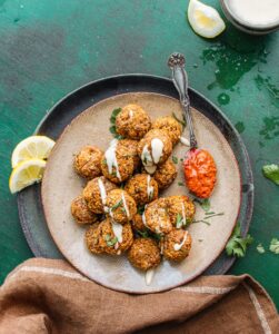 Vegan Κεφτεδάκια Φούρνου από Φακές και Κουνουπίδι